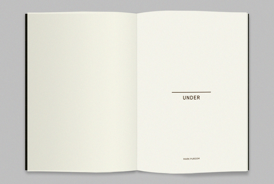 Under by Mark Purdom - Photography book