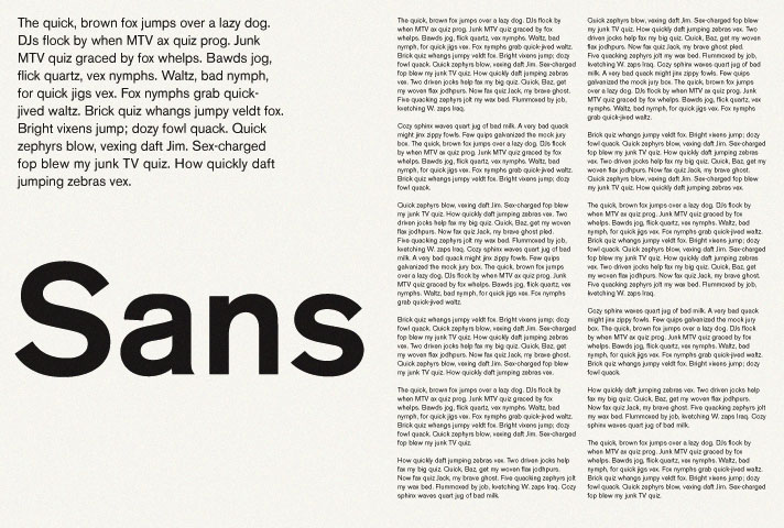 Sans / Modern